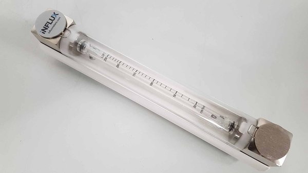 Präzisions Flowmeter für Luft 0,02 bis 0,25 Liter pro Minute. Mit 1/4 Zoll Innengewinde