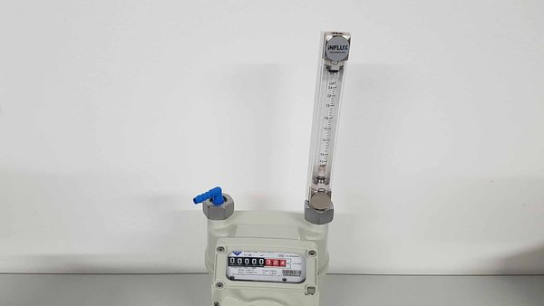 Präzisions Flowmeter für Luft 0,3 bis 3,4 Liter pro Minute. Mit 1/4 Zoll Innengewinde