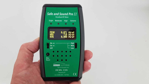 Safe and Sound Pro 2 HF Hochfrequenz EMF Detektor, Messgerät Elektrosmog 200 MHz - 8 GHz