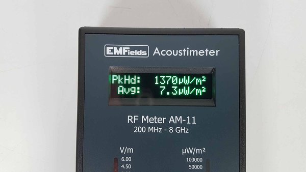 Acoustimeter AM11. Hochfrequenz EMF Elektrosmog Messgerät 200 MHz - 8 GHz