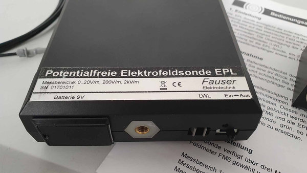 Fauser EPL potentialfreie Elektrofeldsonde für die Feldmeter FM6 und FM10
